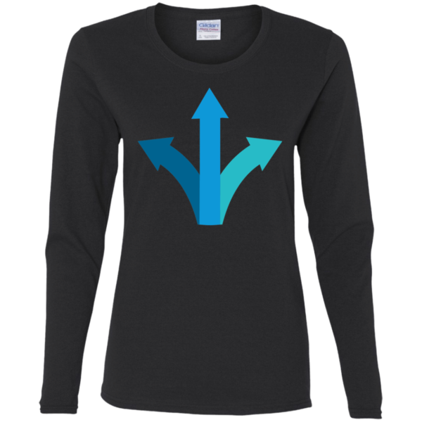 Ladies' Cotton LS T-Shirt - Image 2