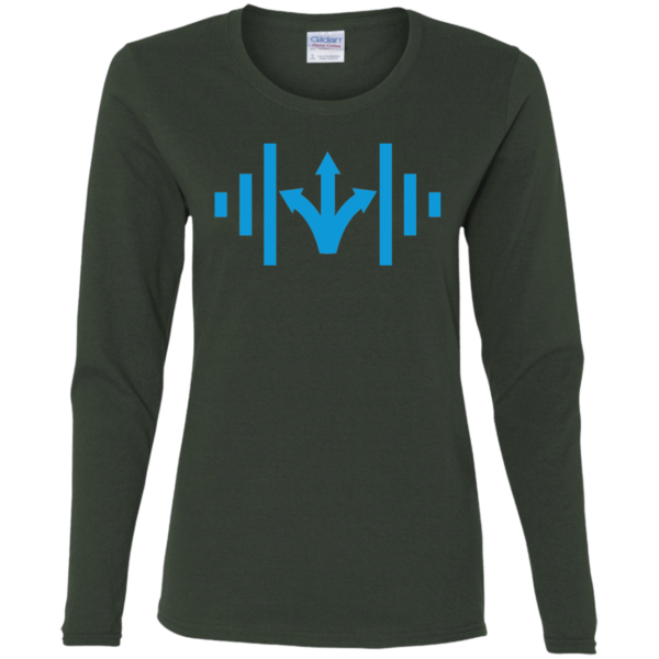 Ladies' Cotton LS T-Shirt - Image 4