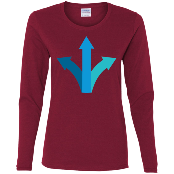 Ladies' Cotton LS T-Shirt - Image 2