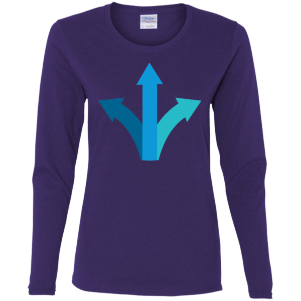 Ladies' Cotton LS T-Shirt - Image 4