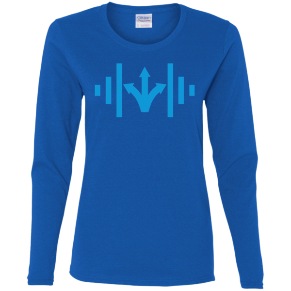 Ladies' Cotton LS T-Shirt - Image 2