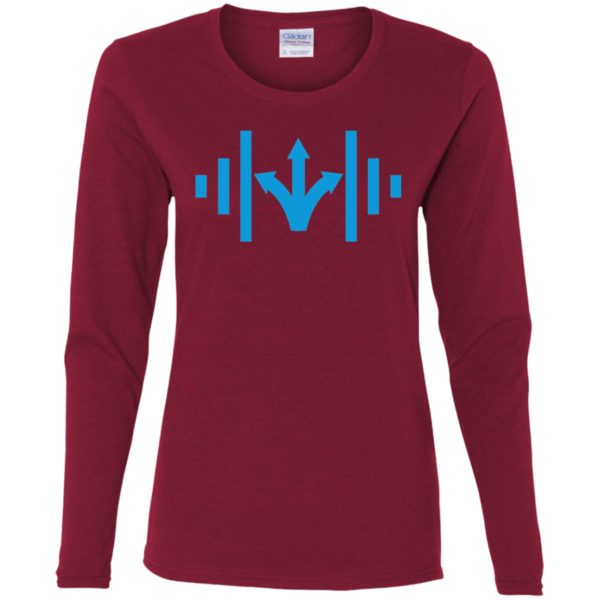 Ladies' Cotton LS T-Shirt - Image 2
