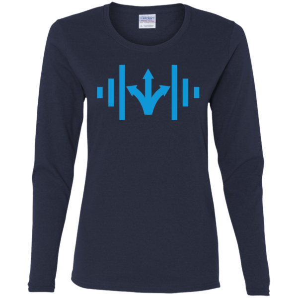 Ladies' Cotton LS T-Shirt - Image 3