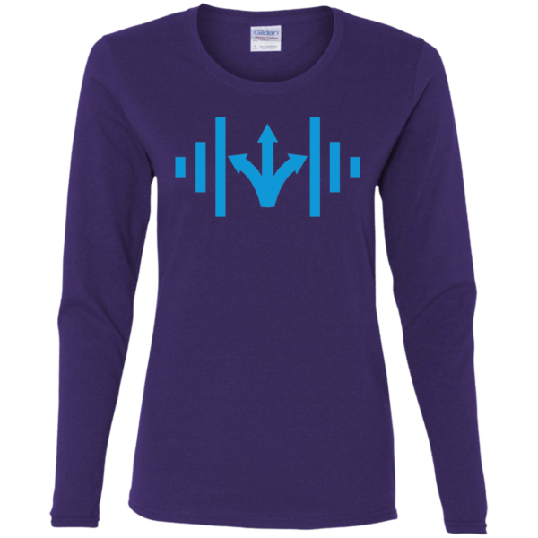 Ladies' Cotton LS T-Shirt - Image 4