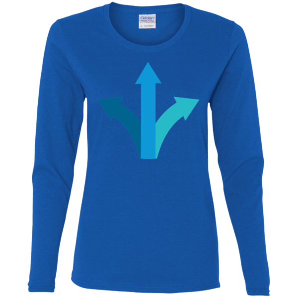Ladies' Cotton LS T-Shirt - Image 2