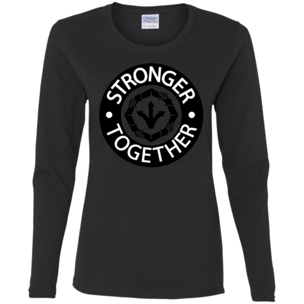 Ladies' Cotton LS T-Shirt - Image 2