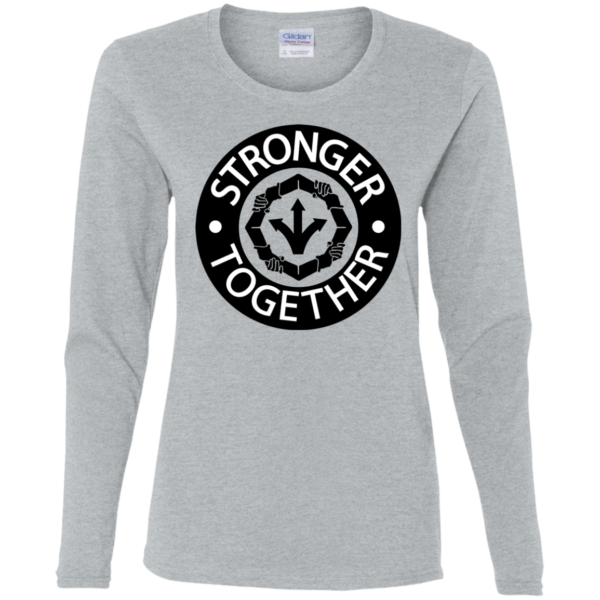 Ladies' Cotton LS T-Shirt - Image 3