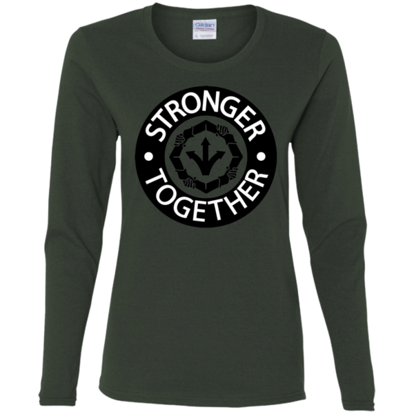 Ladies' Cotton LS T-Shirt - Image 4