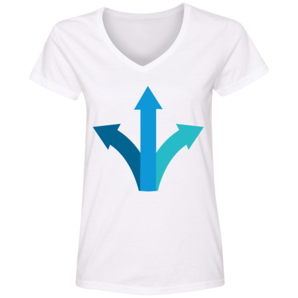 Ladies' V-Neck T-Shirt - Image 2