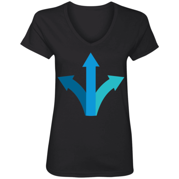 Ladies' V-Neck T-Shirt - Image 3