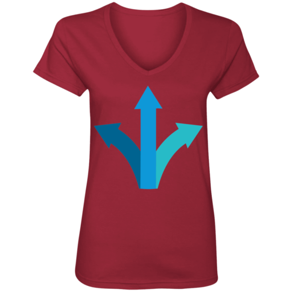 Ladies' V-Neck T-Shirt - Image 5