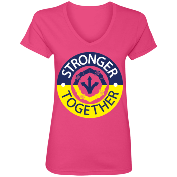 Ladies' V-Neck T-Shirt - Image 4